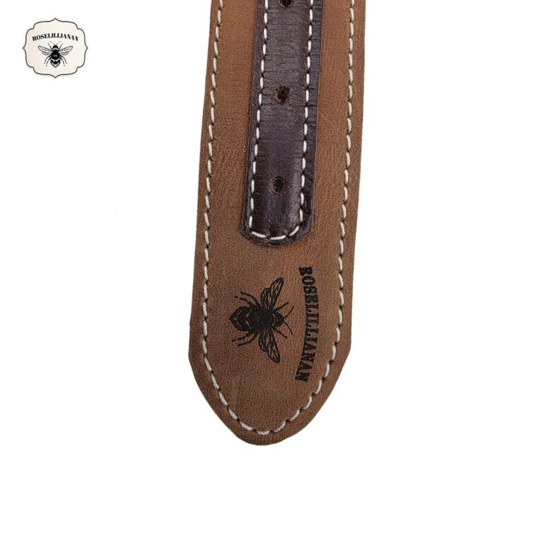 Roselillianan (Female) Genuine Leather Dog Collar
