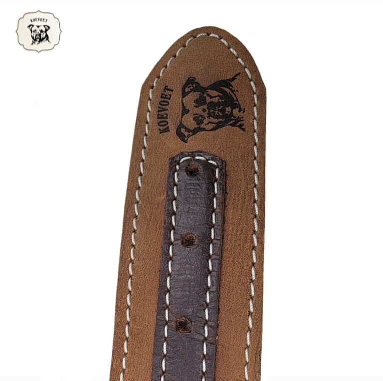Koevoet (Male Dog) Genuine Leather Dog Collar