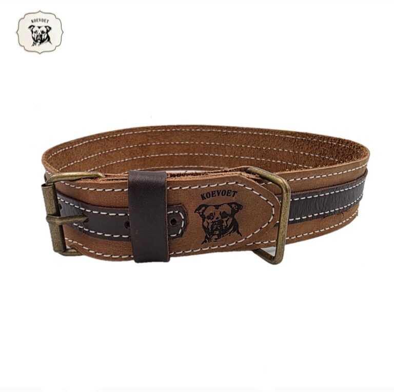 Koevoet (Male Dog) Genuine Leather Dog Collar