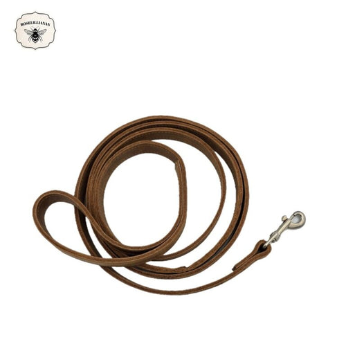 2 m Genuine Leather Dog Leash