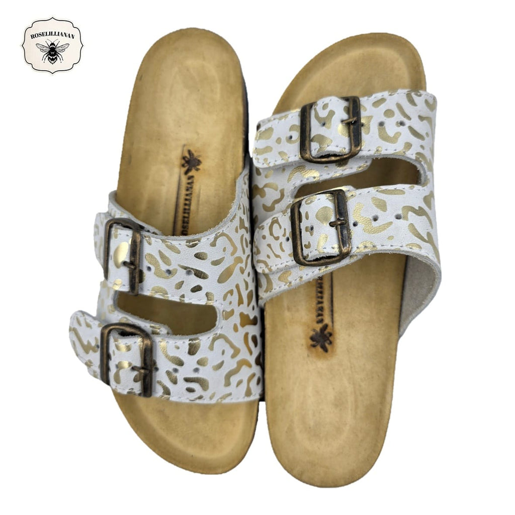 White & Gold Leopard