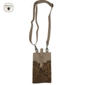 Genuine Leather Pouch Oyster & Leopard