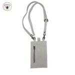Genuine Leather Pouch White & White leopard